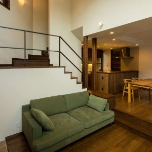 吹き抜けリビングで繋がる家・鎌倉